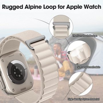 Mutoy Smartwatch-Armband Alpine Loop Armband Kompatibel mit Apple Watch für Damen Herren, 38mm 40mm 41mm Uhrenarmbänder für iWatch 8/7/6/5/4/3/2/1/Ultra/SE