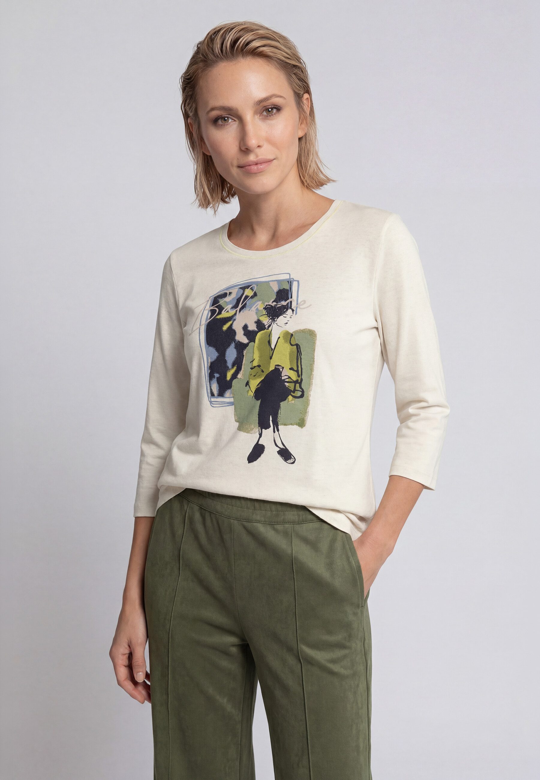 Olsen T-Shirt mit Placement-Print