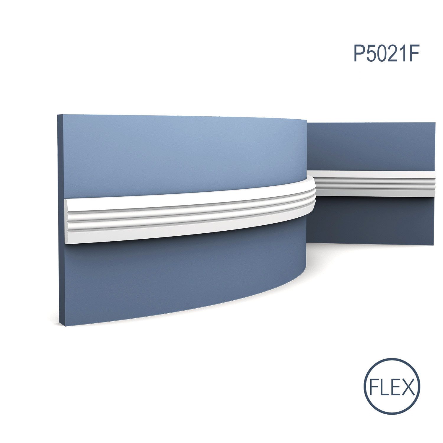 Orac Decor Flexprofil P5021F flexi Friesleiste Wandleiste Zier-Rahmen Profil Deko 2m (Profilleiste, 1-St., Flexible Wandleiste, Stuckleiste, Zierleiste, 2 m), Profilleiste