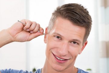 K-Pro Ohrenreiniger Ohrenschmalz Entferner mit Löffel aus Edelstahl 1 Stück Ohrreiniger