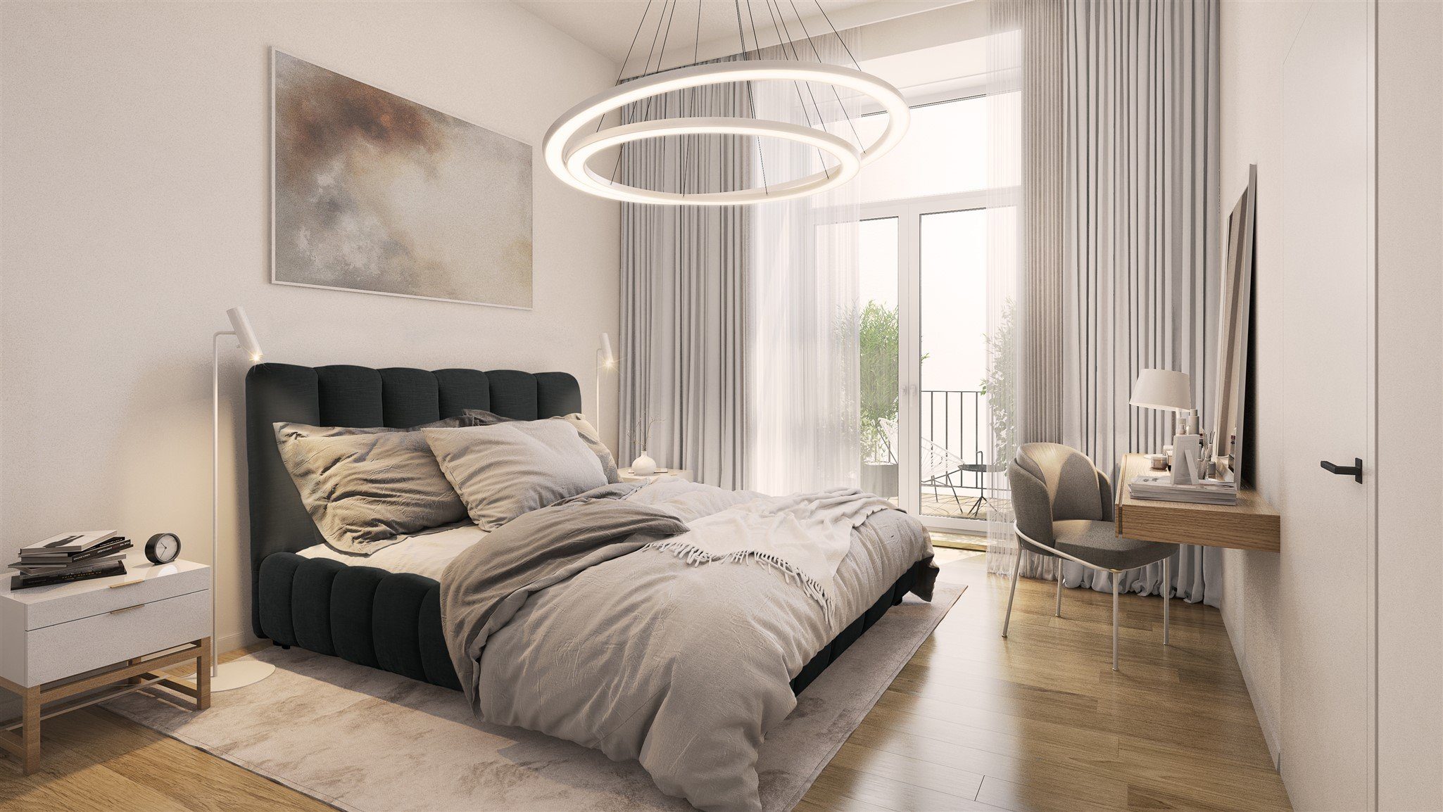 Fun Möbel Polsterbett Doppelbett Schlafzimmerbett HEDA günstig online kaufen