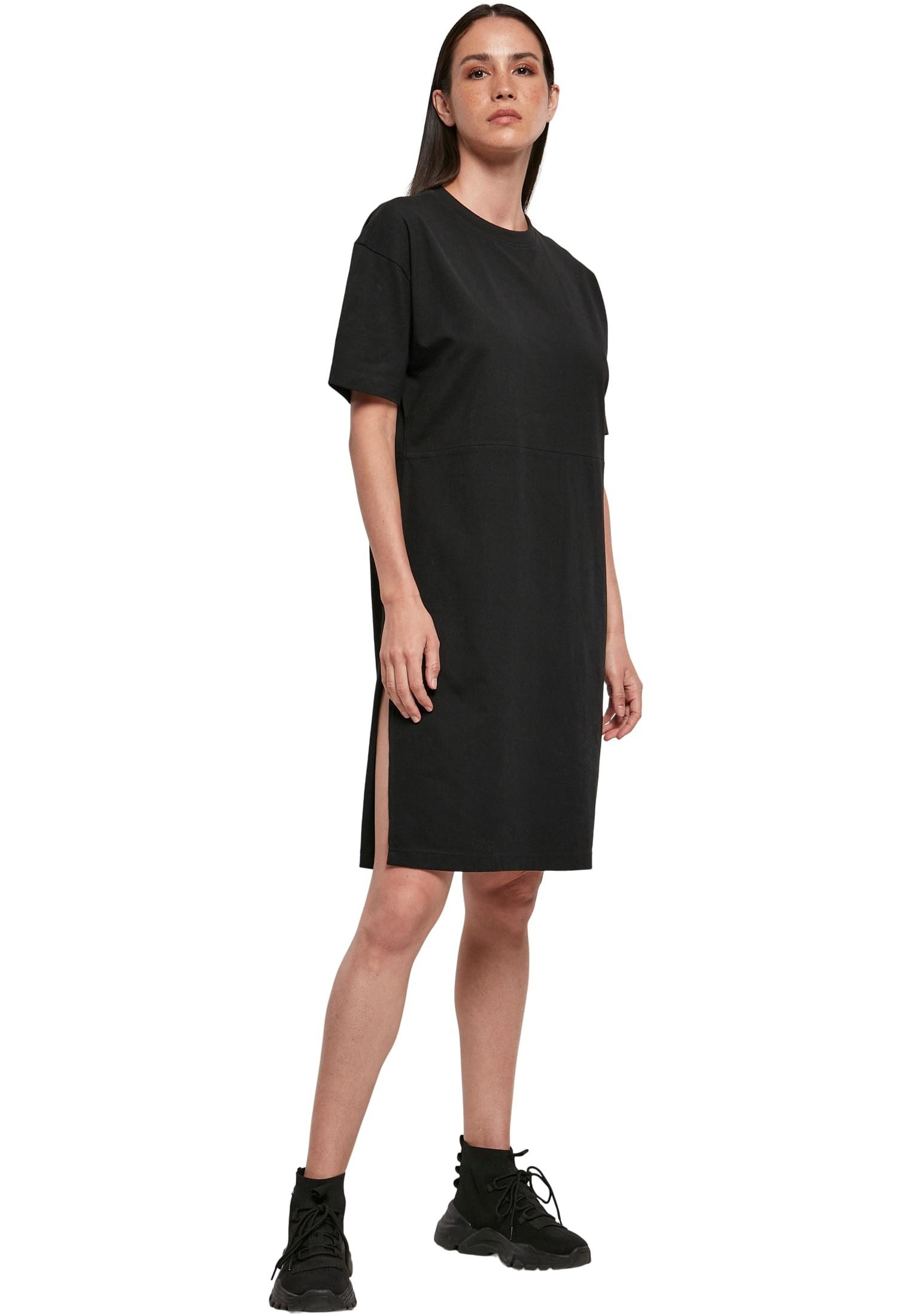 urbandreamz Jerseykleid Damen Kleid Lang Organic Oversized Slit Tee Shirt – Bild 5 von 5
