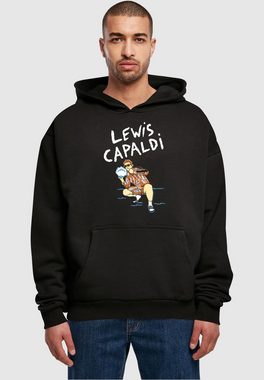 Merchcode Kapuzensweatshirt Merchcode Herren Lewis Capaldi - Snowleopard Ultra Heavy Hoody (1-tlg)