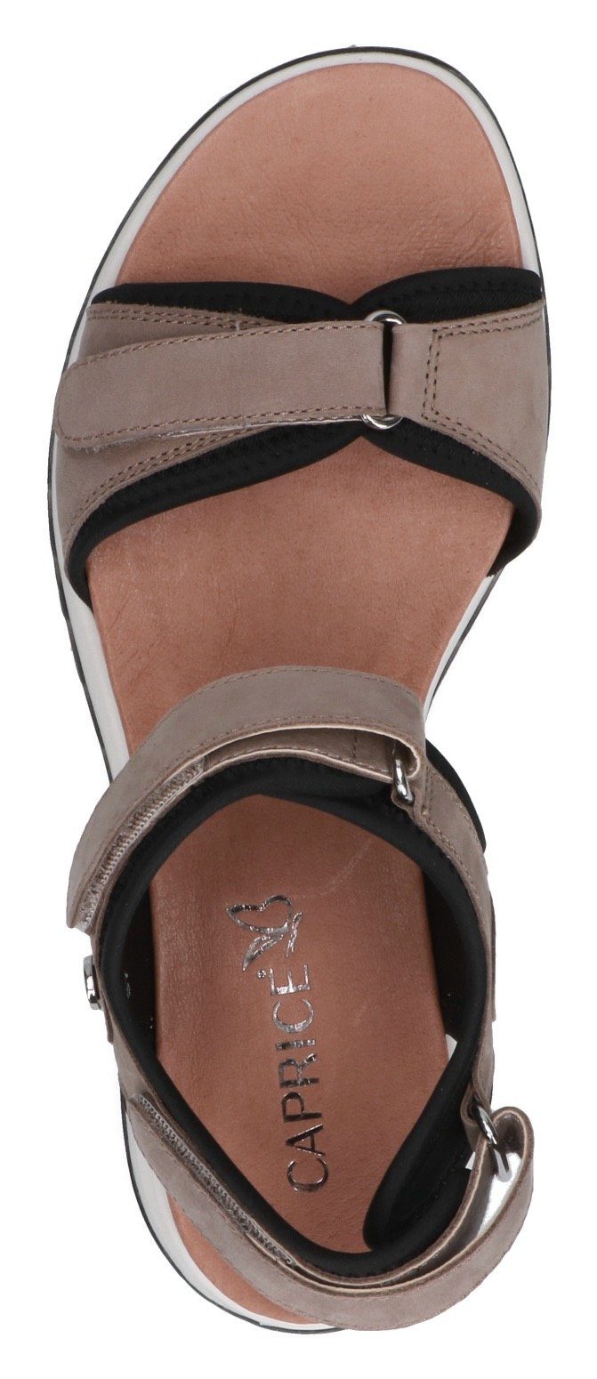 Schuhe Sandalen Caprice Riemchensandale mit Klettverschlüsse für optimale Fußanpassung