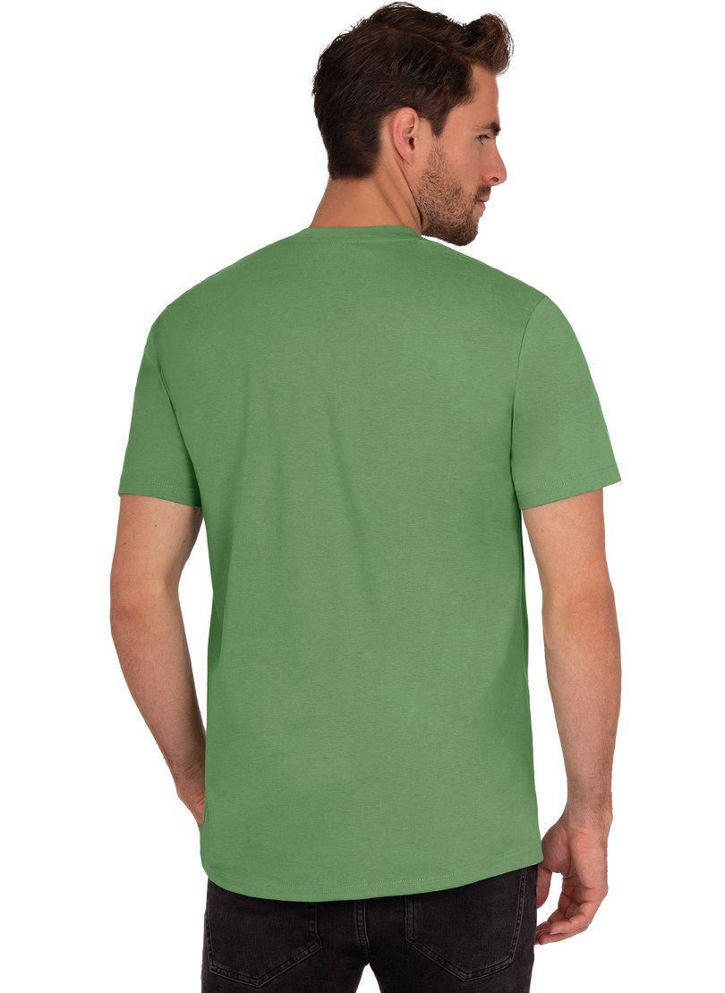 mit TRIGEMA T-Shirt Trigema Hirsch-Motiv T-Shirt farn-C2C Öko-Qualität in