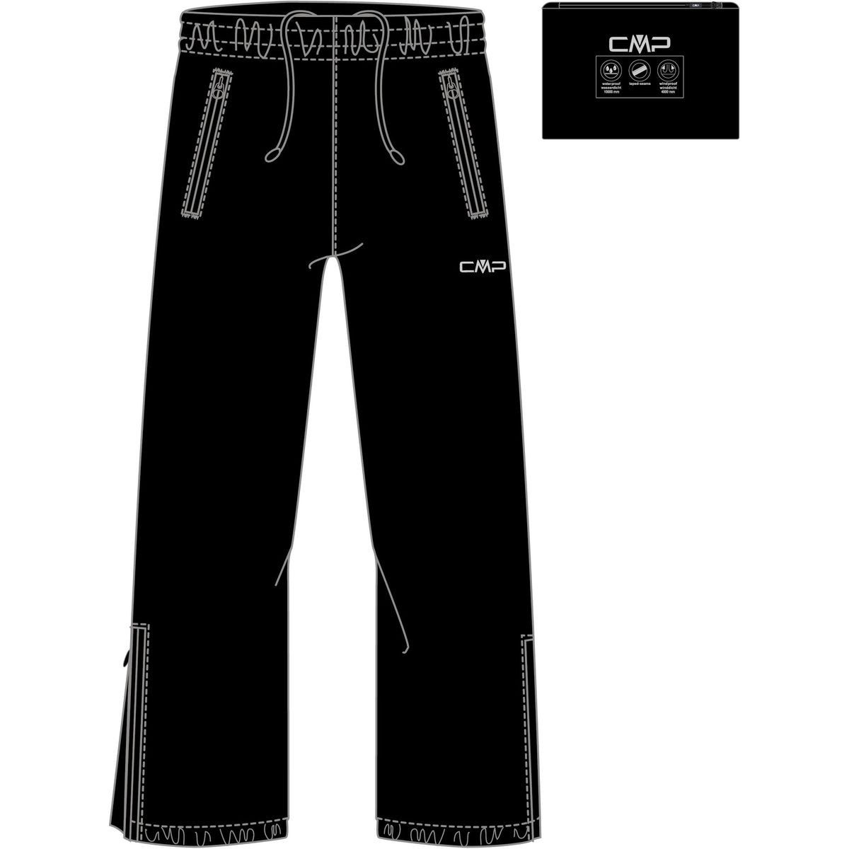 CMP Outdoorhose KID Rain Pant Vielseitige Regenhose für Kinder mit optimalem Wetterschutz und hoher
