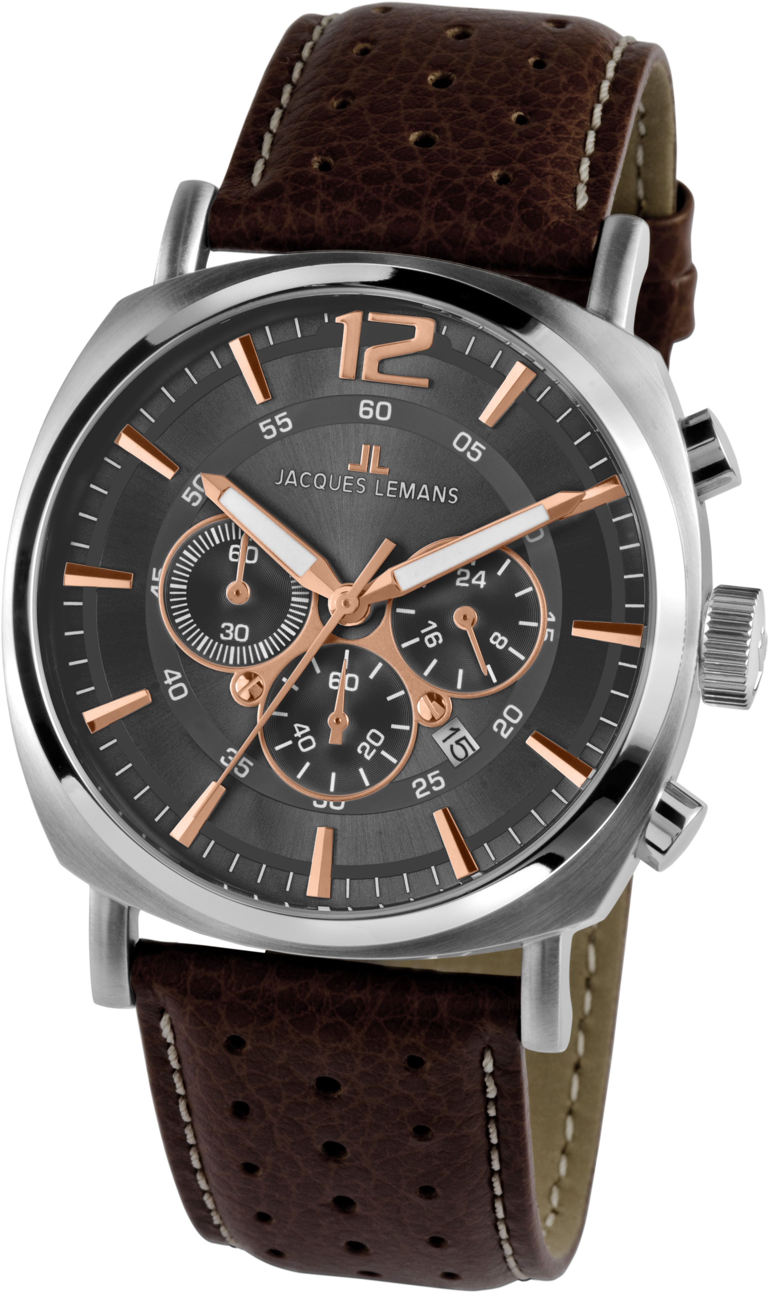 Jacques Lemans Chronograph Lugano 1-1645H, Quarzuhr, Armbanduhr, Herrenuhr, günstig online kaufen