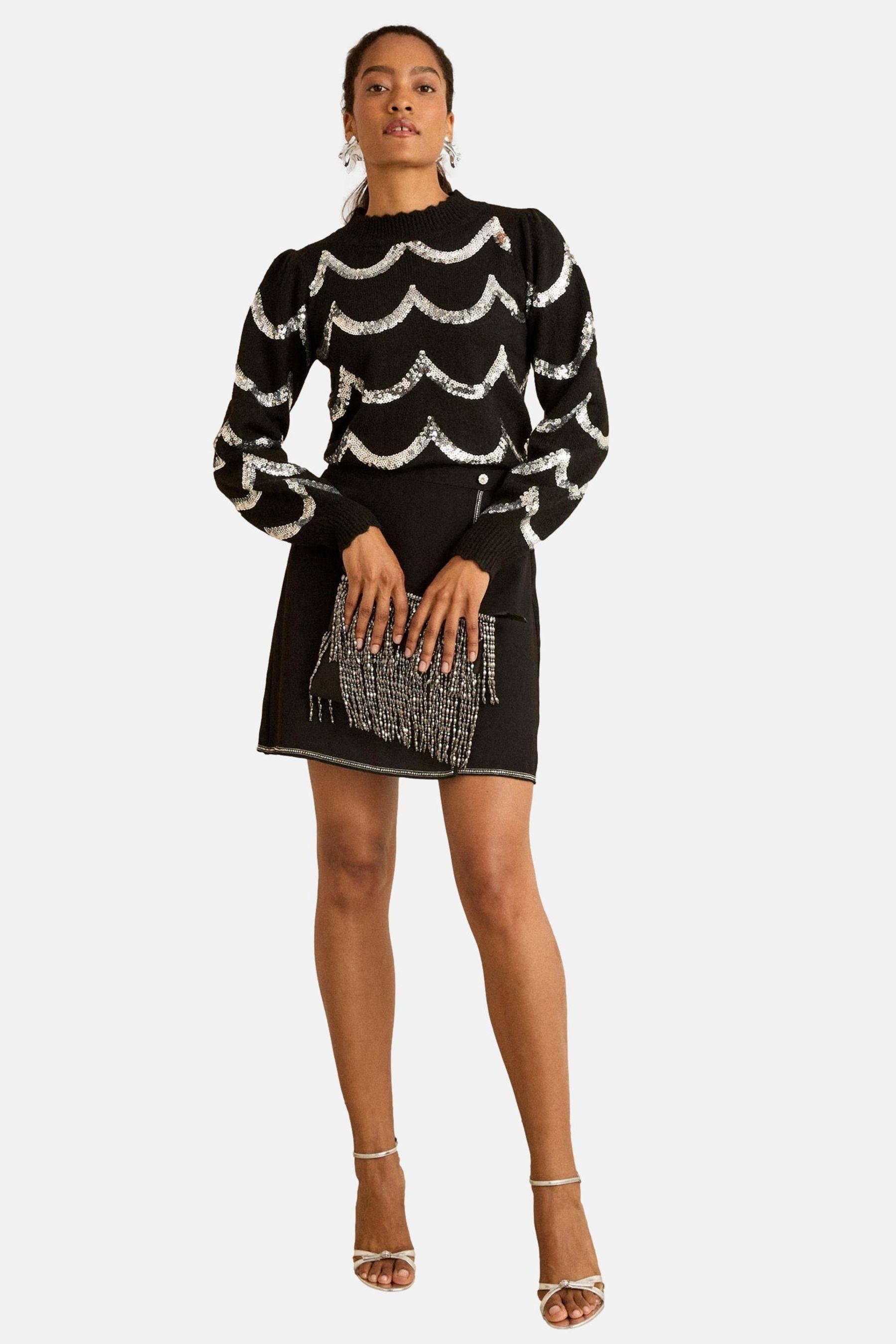 Love & Roses Вязаные свитера Love & Roses Вязаные свитера mit Pailletten Regular (1-tlg)