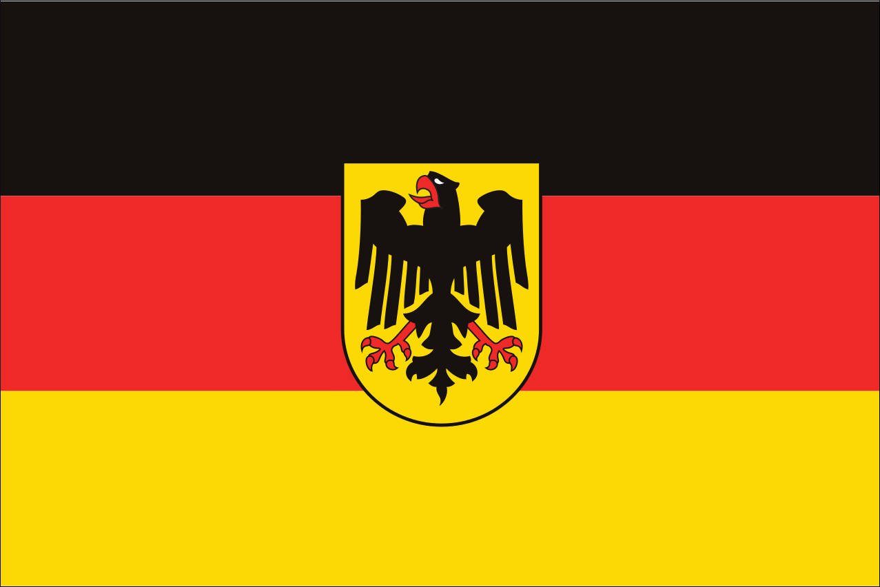 flaggenmeer Flagge Flagge Deutschland g/m² Bundesdienstflagge 110 Querformat