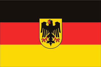 flaggenmeer Flagge Flagge Deutschland Bundesdienstflagge 110 g/m² Querformat