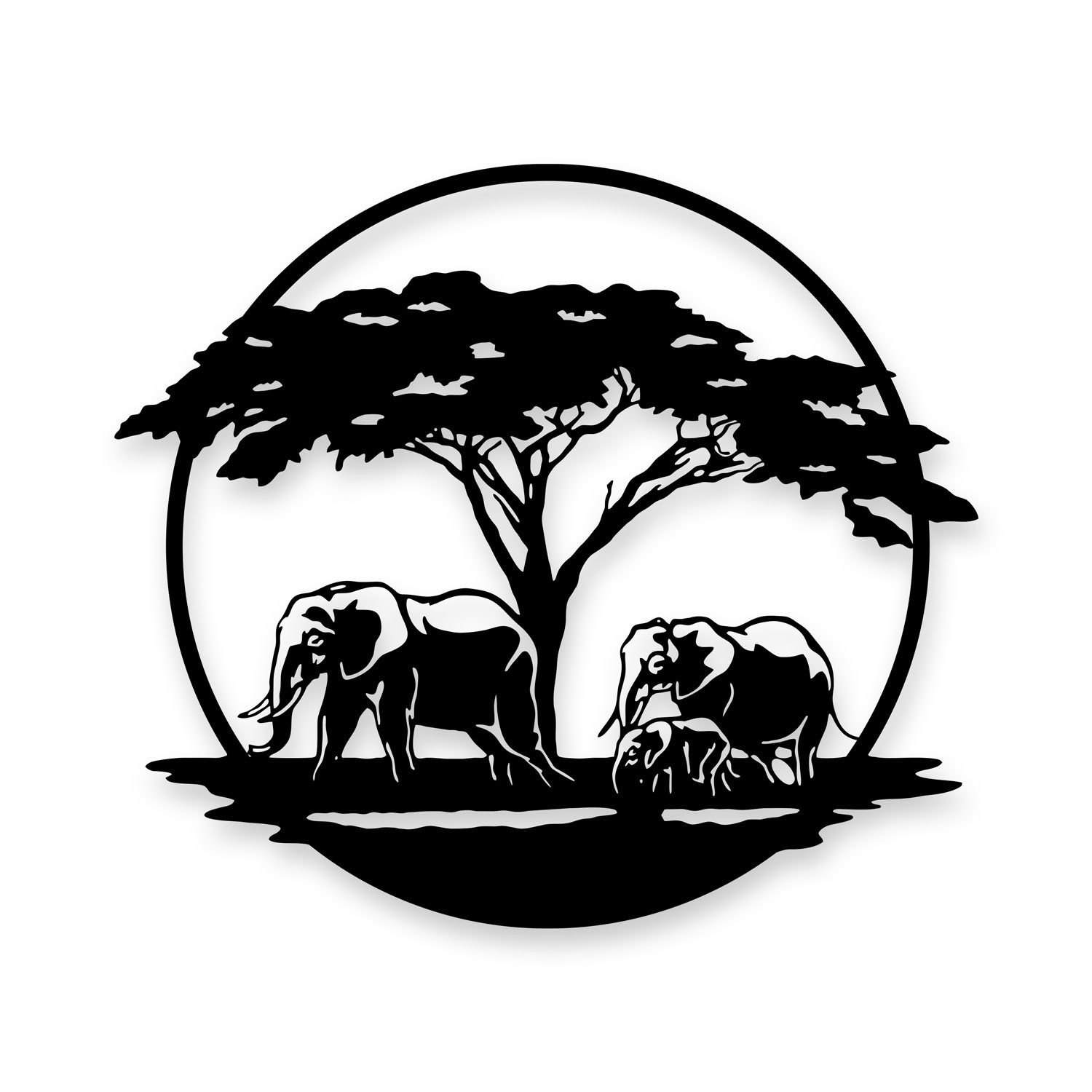 Namofactur LED Dekolicht Elefant Deko Geschenke - LED Wanddeko Holz Wandtat günstig online kaufen