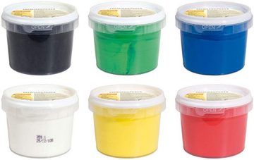 Eberhard Faber Kreativset EFAColor Fingerfarbe in Schachtel, 6x 100 ml, (6-tlg)