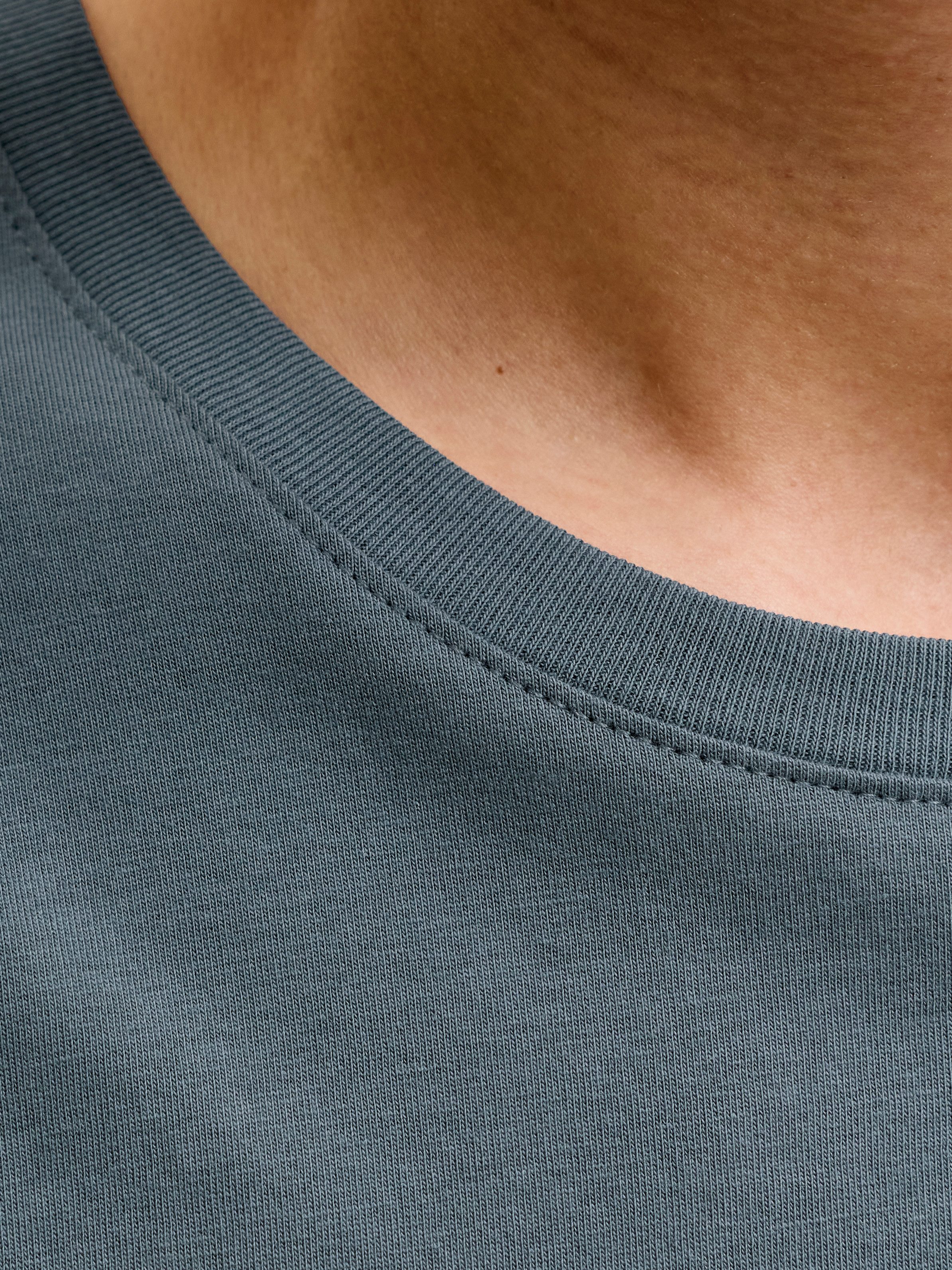 Jack & Jones Rundhalsshirt JJEPAULOS TEE SS CREW NECK NOOS Baumwollmischung, regular fit