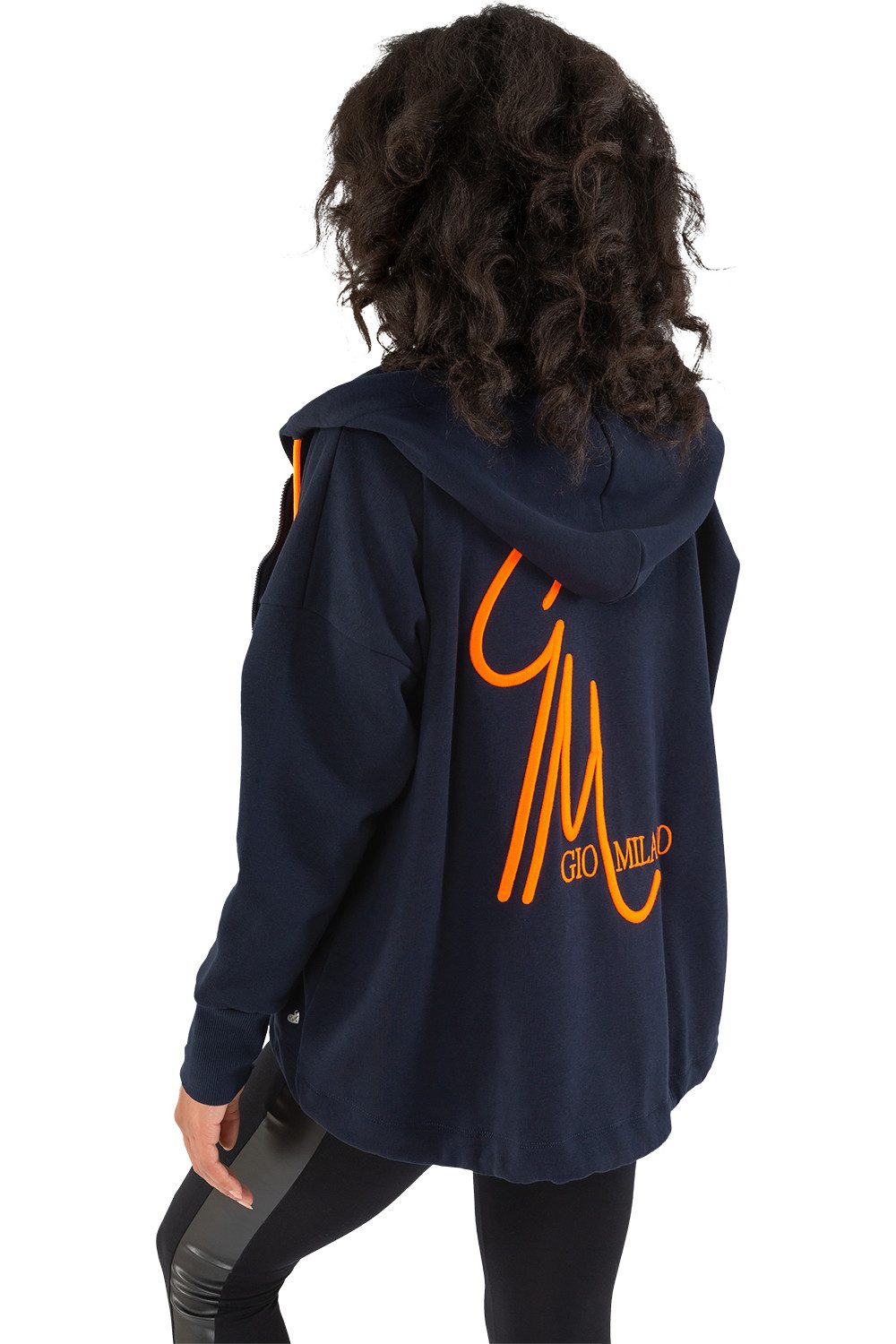 Gio Milano Kapuzensweatjacke G27-9104, Gio Milano Sweatjacke " GM " mit Kap günstig online kaufen