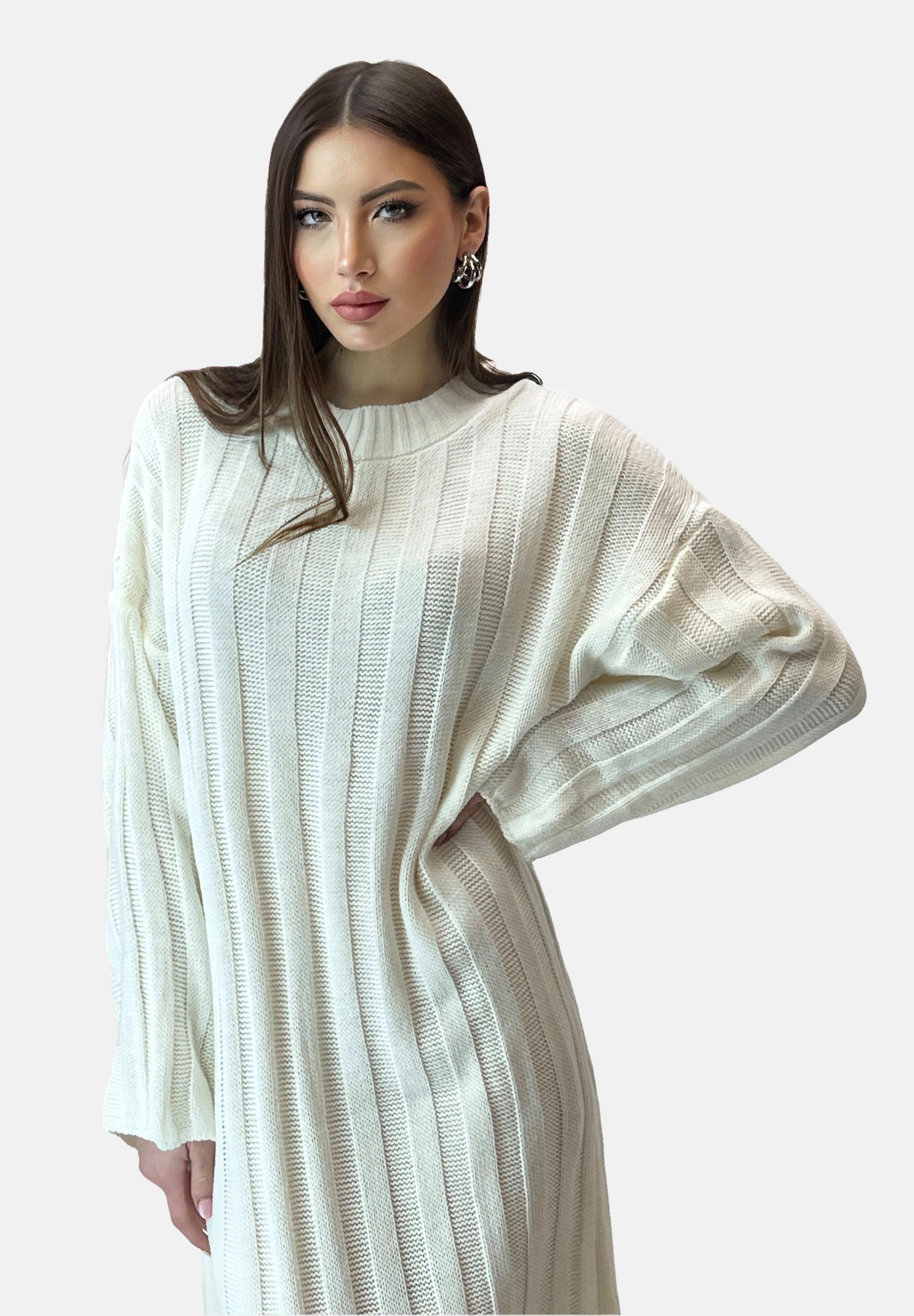 Elara Strickkleid Elara Damen Strickkleid (2-tlg) günstig online kaufen