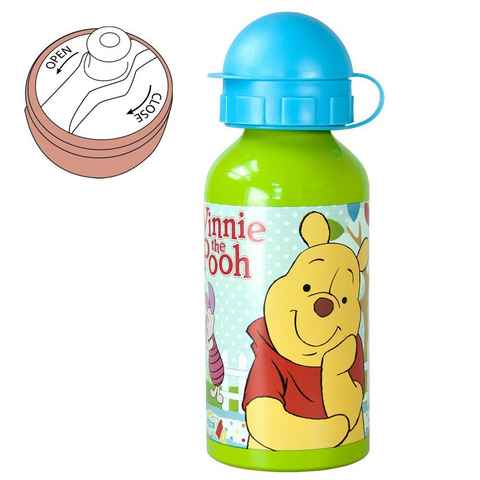 Disney Winnie Puuh Thermoflasche Alu-Trinkflasche Pooh 400 ml Winnie Puuh Sport-Aluminium-Flasche