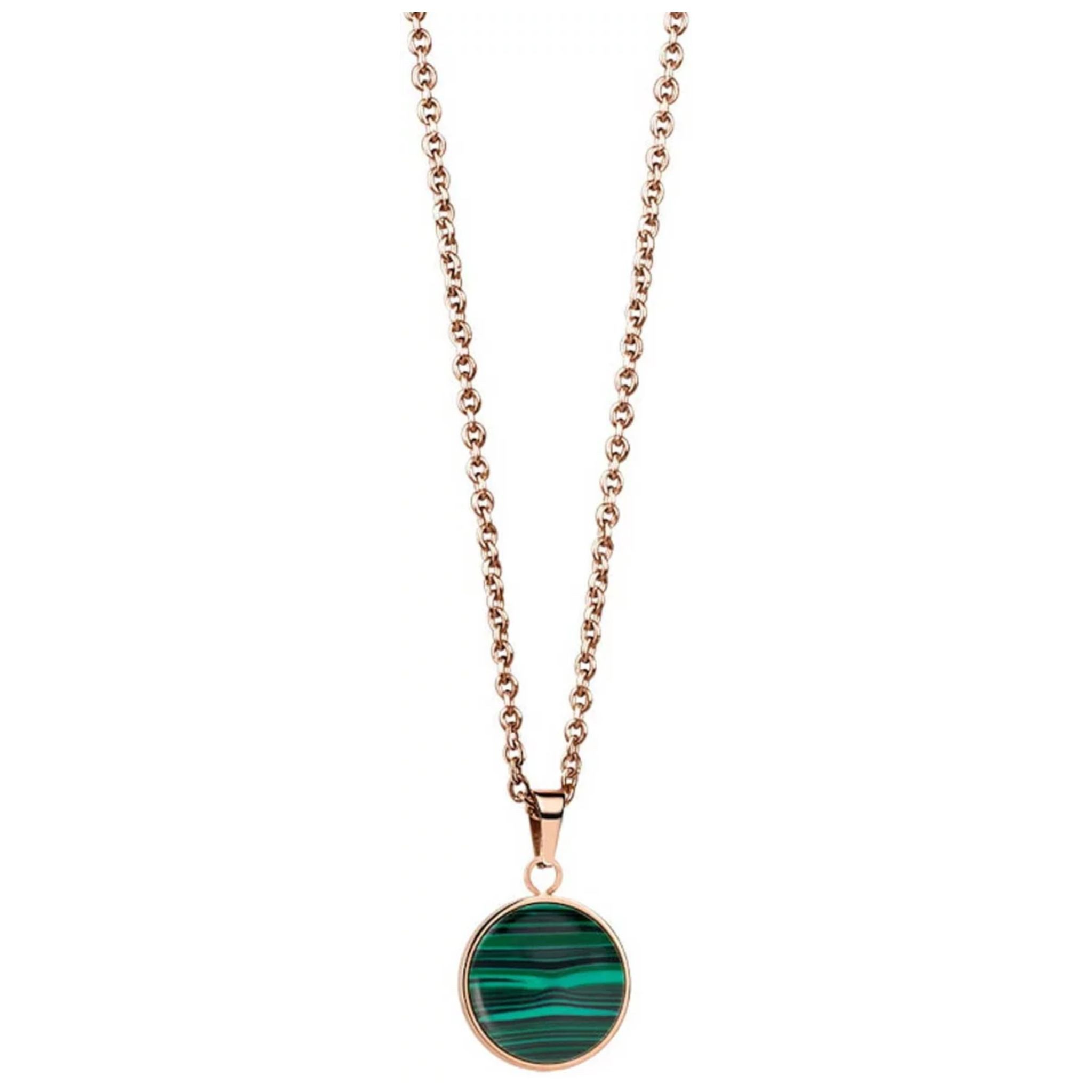 Bering Silberkette Halskette aus Edelstahl mit rundem Anhänger - Bering Jewelry