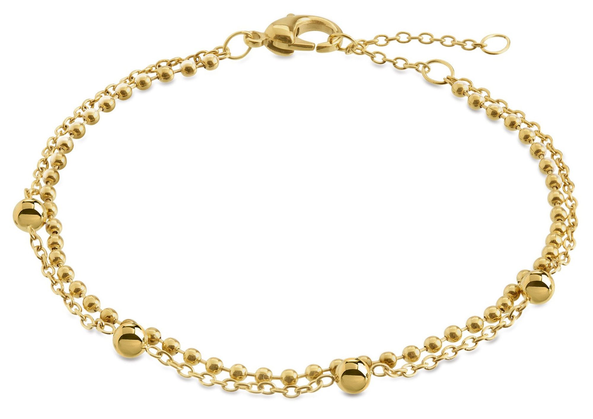 Boccia Gliederarmband Damen-Titan Vergoldet