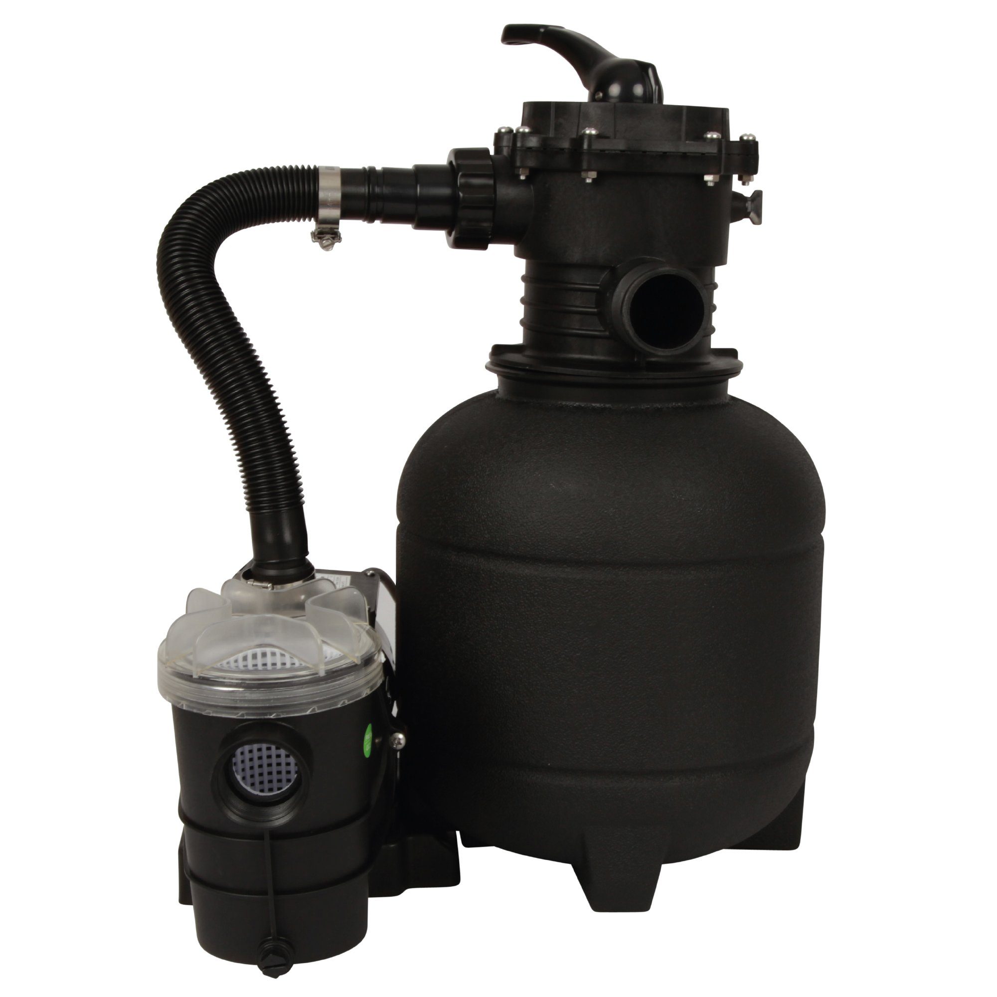 Bestlivings Sandfilteranlage 250 W, leistungsstark, 7-Wege-Ventil, Anschlüsse für 32/38 mm Poolschläuche