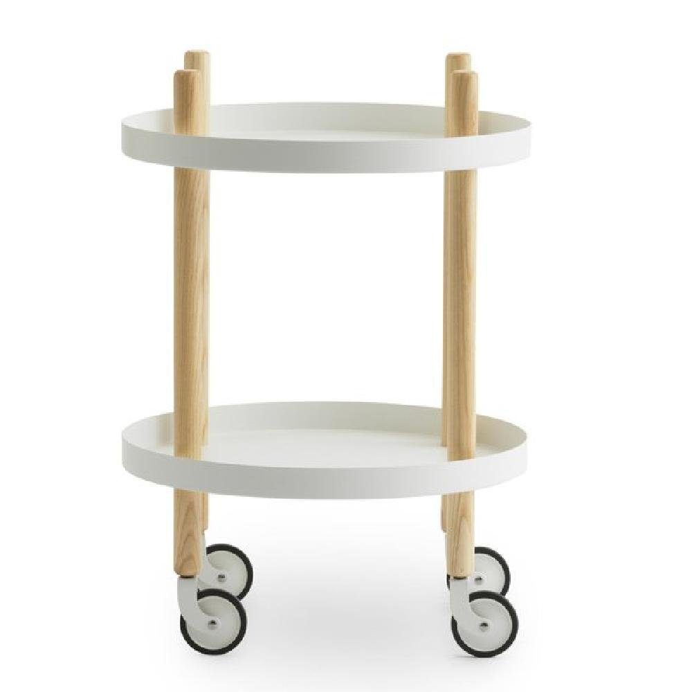 Normann Copenhagen Servierwagen Servierwagen Block Table Rund Weiß