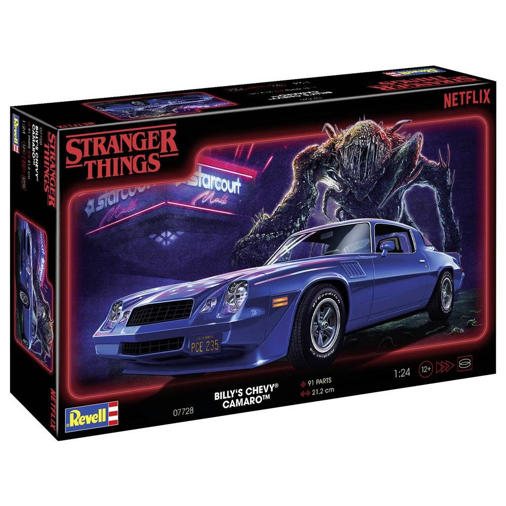 Revell® Modellbausatz Stranger Things Billy's Chevy Camaro Z/28 Automodell Bausatz 1:24