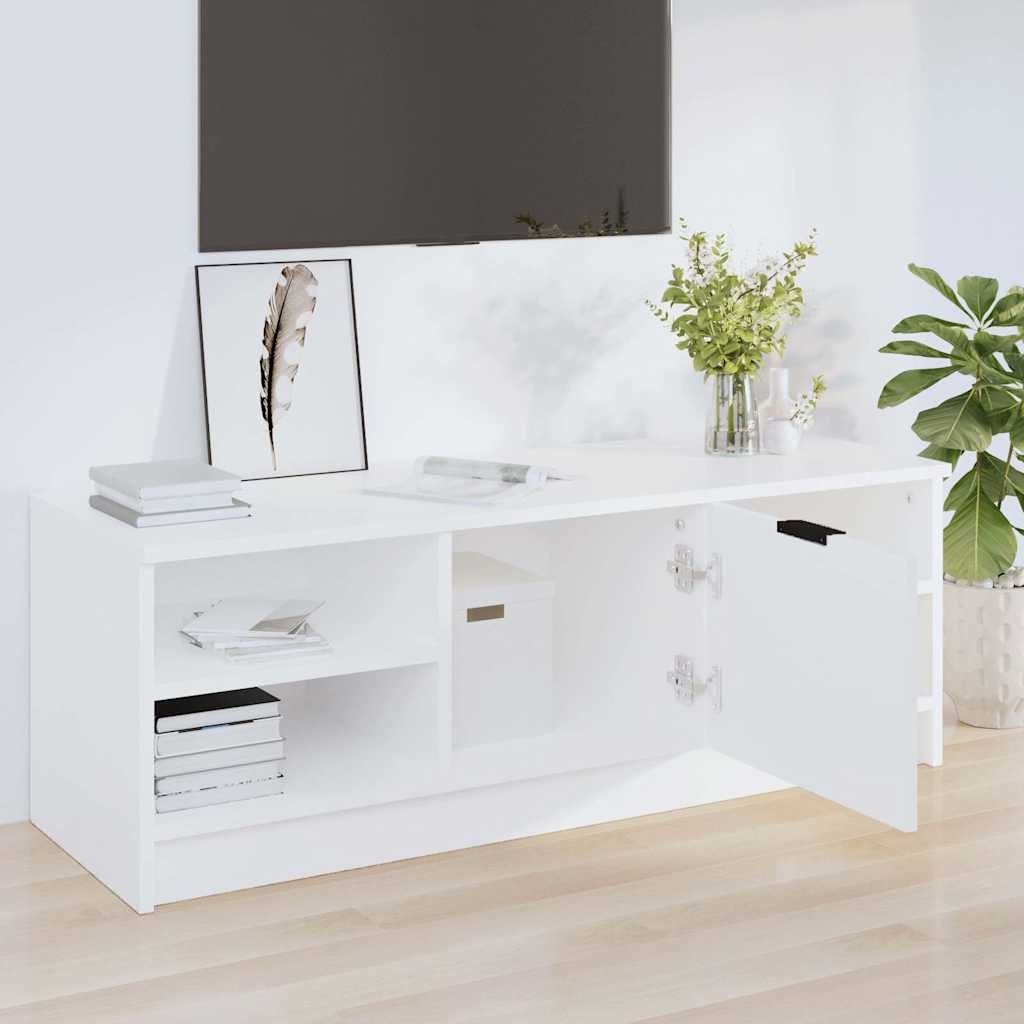 vidaXL TV-Schrank TV-Schrank Weiß 102x35,5x36,5 cm Holzwerkstoff (1-St)