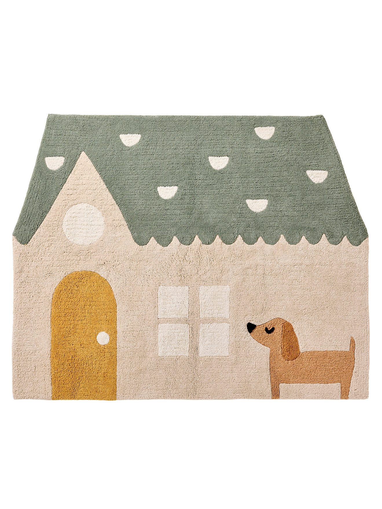 vertbaudet Kinderteppich Teppich Haus & Hund DACKEL Kinderzimmer