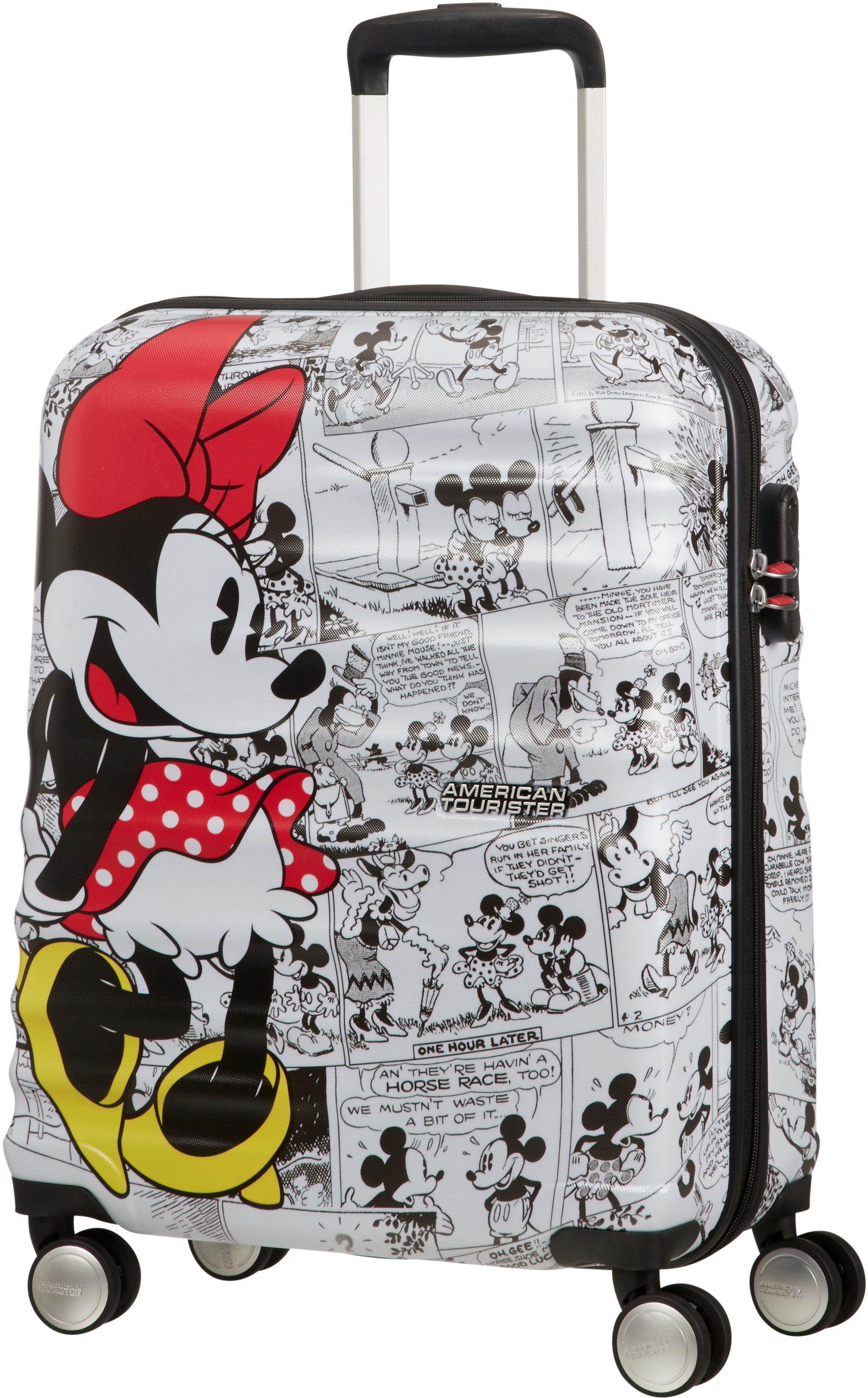 Minnie Disney 4 Rollen, American teilweise Wavebreaker, Material recyceltem Tourister® Comics aus Hartschalen-Trolley cm, 55 White