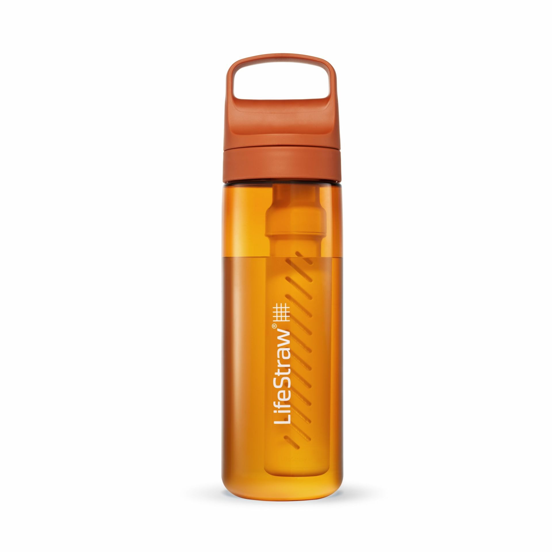 LifeStraw Trinkflasche Go Series mit Wasserfilter, Verschluss mit Silikonmundstück, BPA frei