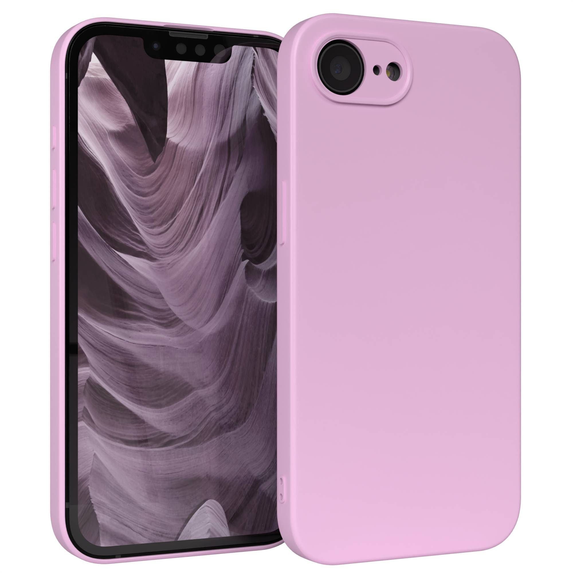 EAZY CASE Handyhülle TPU Hülle mit/-ohne MagSafe Apple iPhone 16e 6,1 Zoll, Hülle mit Kameraschutz Handycase Soft Smart Slimcover Lila / Flieder