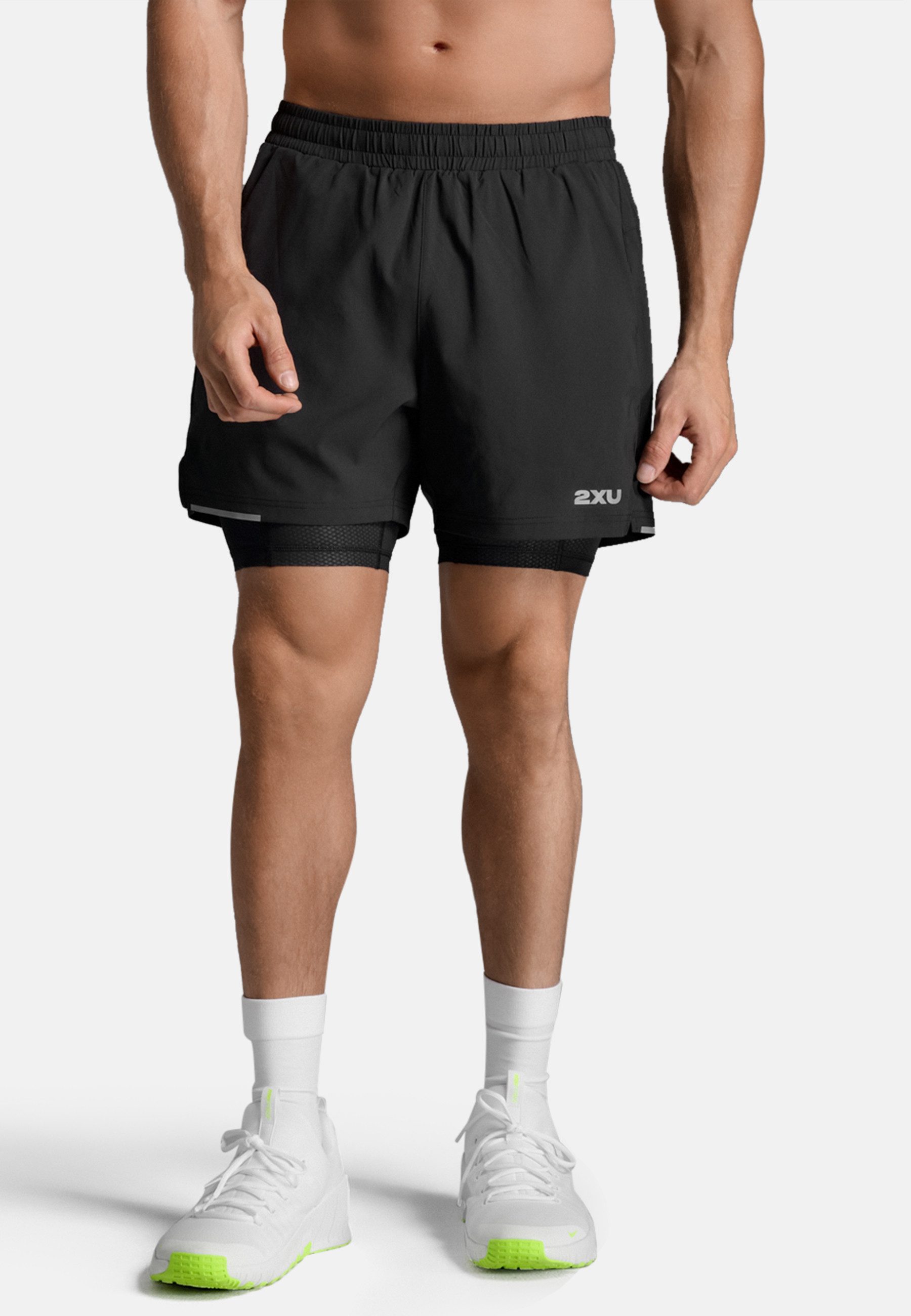 2xU Lauftights Aero Mesh 2-in-1 Short (1-tlg)