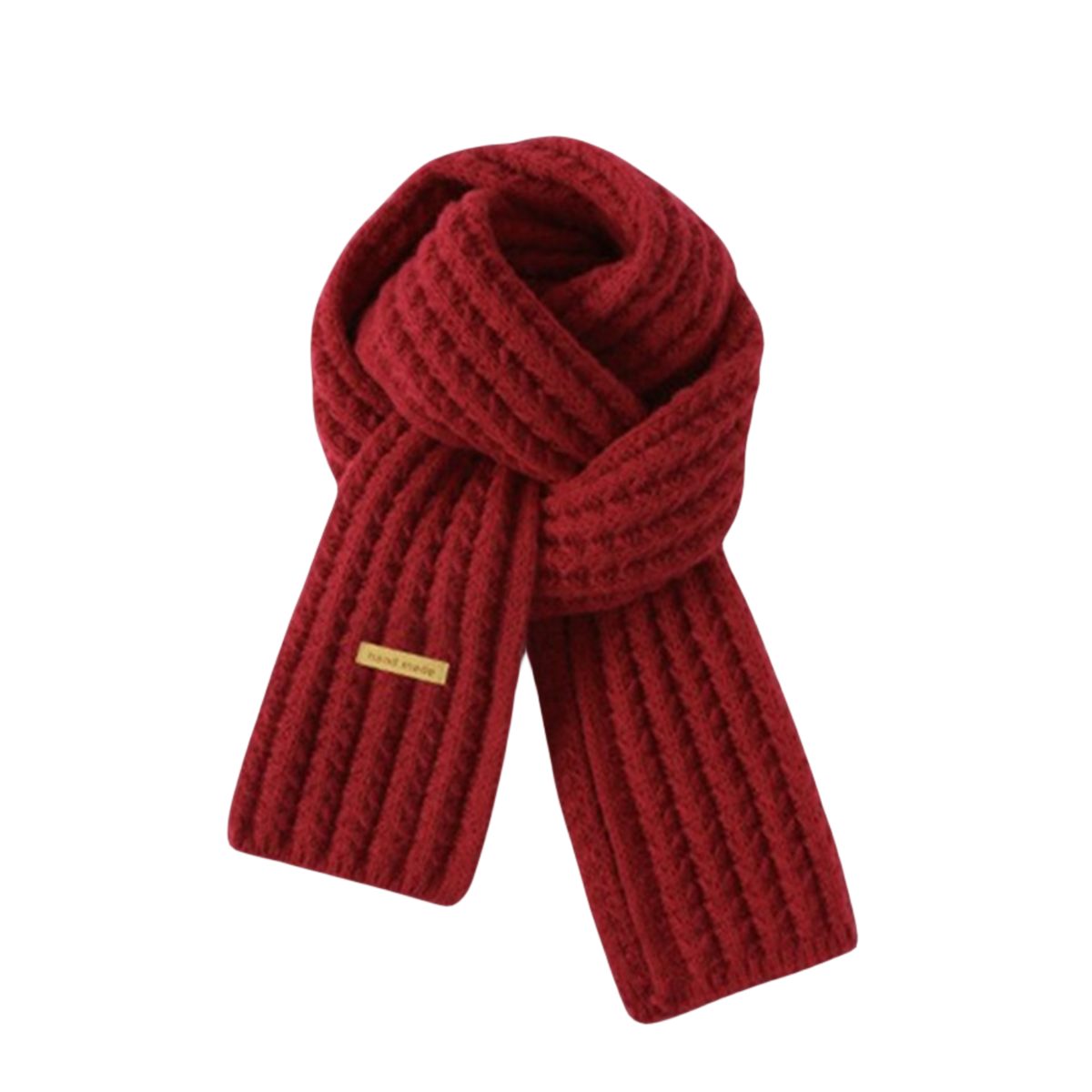 carefully selected Modeschal Damen-Schal aus rotem Jersey, 29 cm x 180 cm