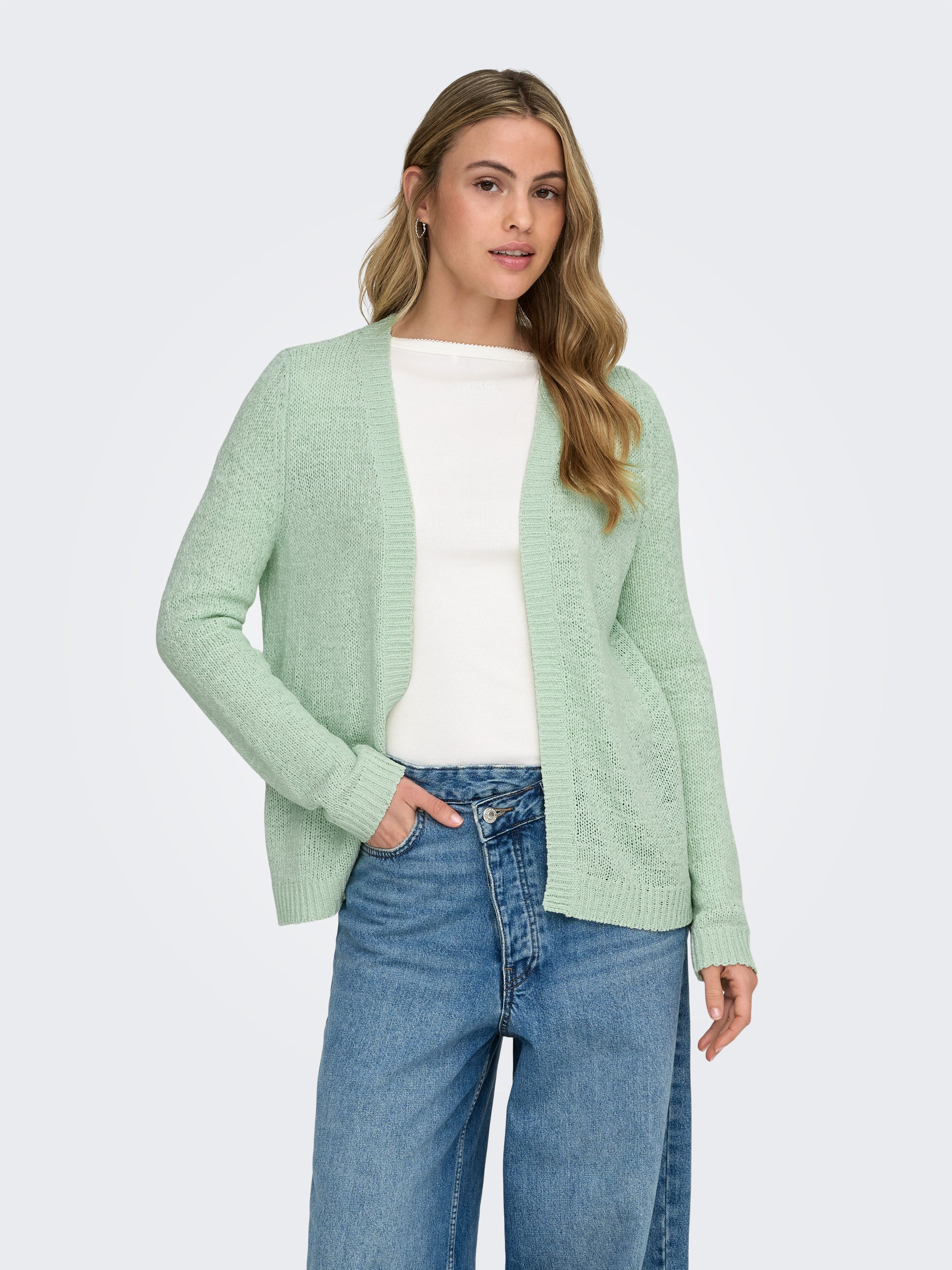 ONLY Strickjacke ONLGEENA LS OPEN CARDIGAN KNT