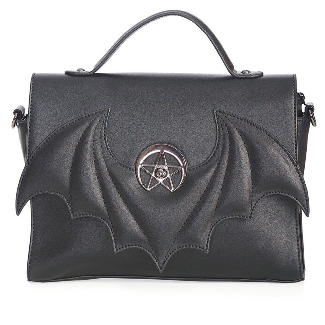 Banned Schultertasche Dreamcatcher Bat, Fledermaus Flügel Pentagramm