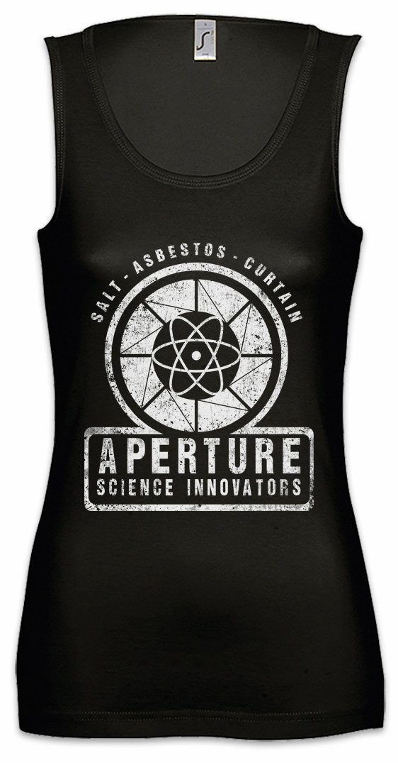 Tanktop Vintage Aperture Science Innovators Ärmelloses Damen T-Shirt Gamer
