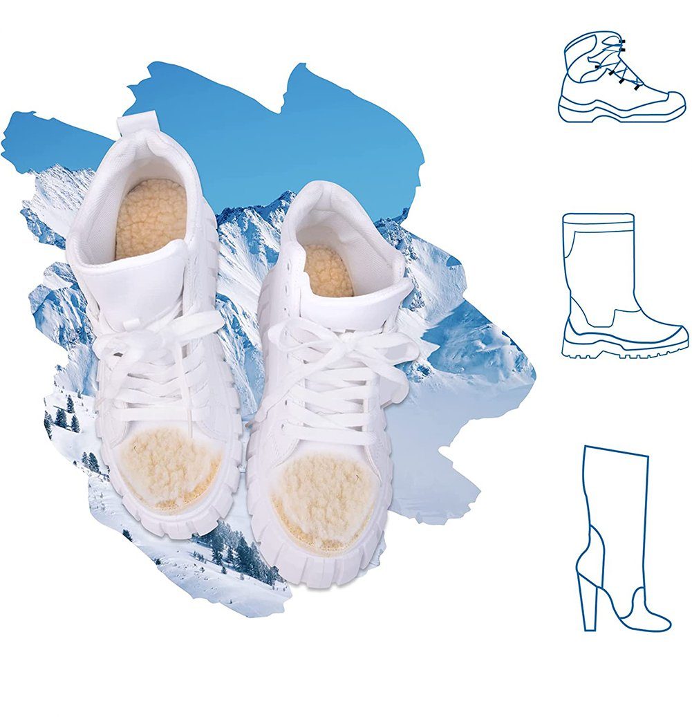 für und Einlegesohlen Paar SCRTD 6 warme Schuhe, Thermoeinlagen einlegesohlen winter,Schafsfell Schuhsohlen