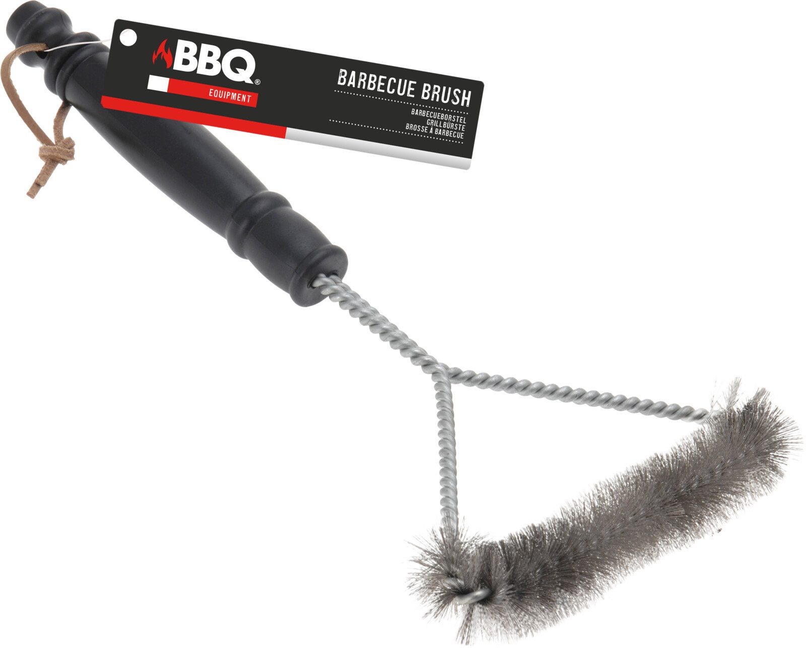 Koopman Grillbürste Reinigungsbürste Grillrostbürste Drahtbürste, (Stück, 1-tlg., Packung), Edelstahl, Griff, 29x14cm, Schlaufe zum aufhängen