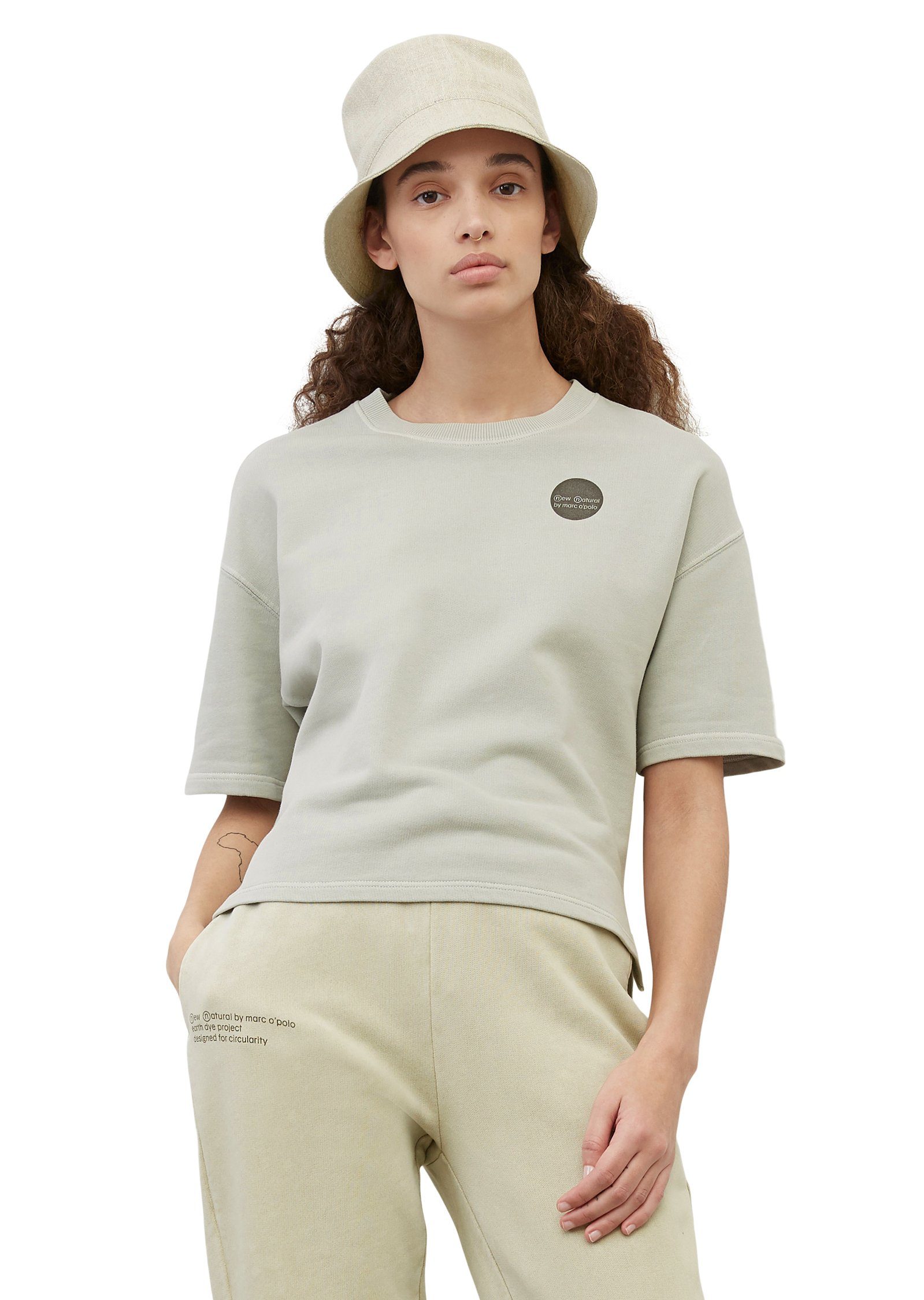 Damen Pullover Marc O'Polo Sweatshirt mit Erdpigmenten gefärbt