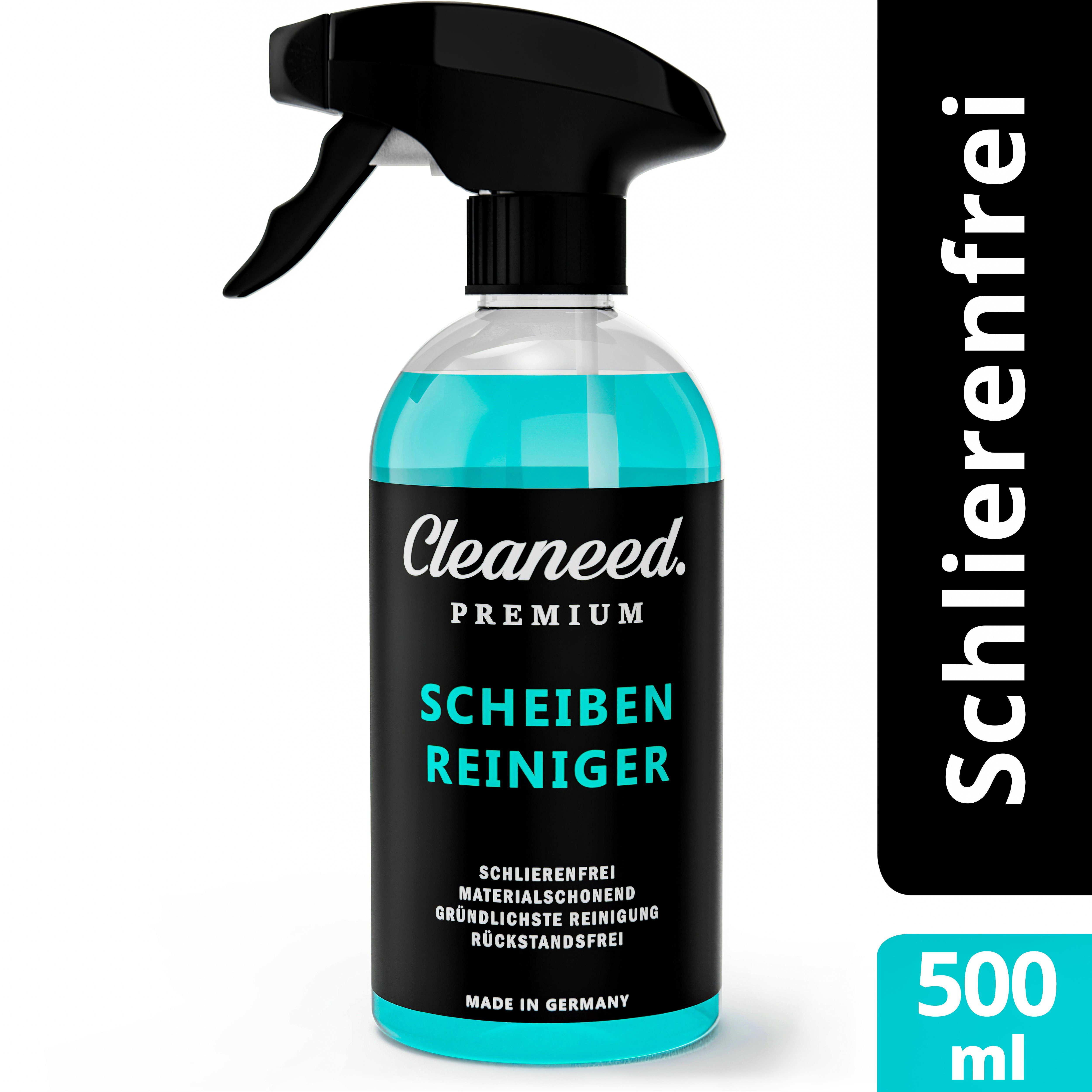 Cleaneed Cleaneed Glasreiniger Materialschonend, Scheibenreiniger Rückstandsfrei) (Made in Germany stark, Extra Schlierenfrei, - – Glasreiniger