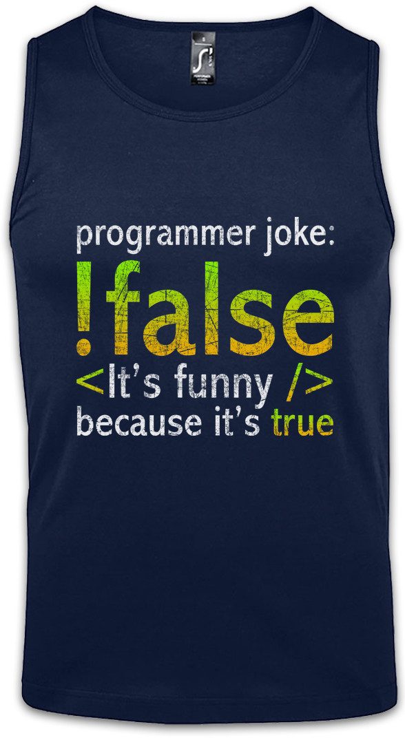 Tanktop Programmer Joke Ärmelloses T-Shirt Informatiker Informatik Computer