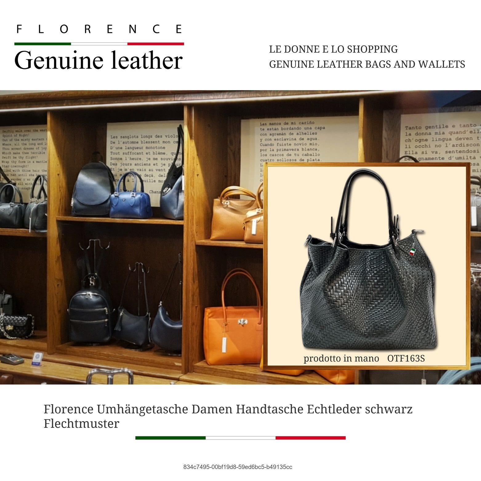 FLORENCE Umhängetasche Handtasche schwarz Florence Tasche (Umhängetasche, U günstig online kaufen