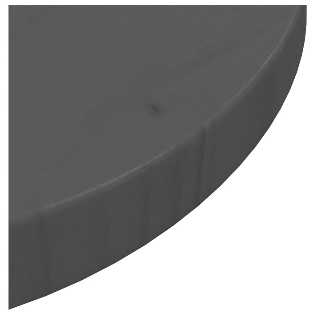 (1 cm Massivholz Grau St) Kiefer Ø30x2,5 Tischplatte vidaXL Tischplatte