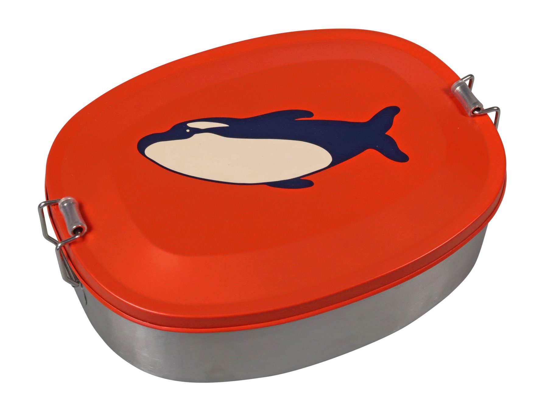 Capventure Lunchbox Brotdose Lunchbox Brotbox Kinder Edelstahl Motiv Tiere The Zoo Motiv: Walfisch