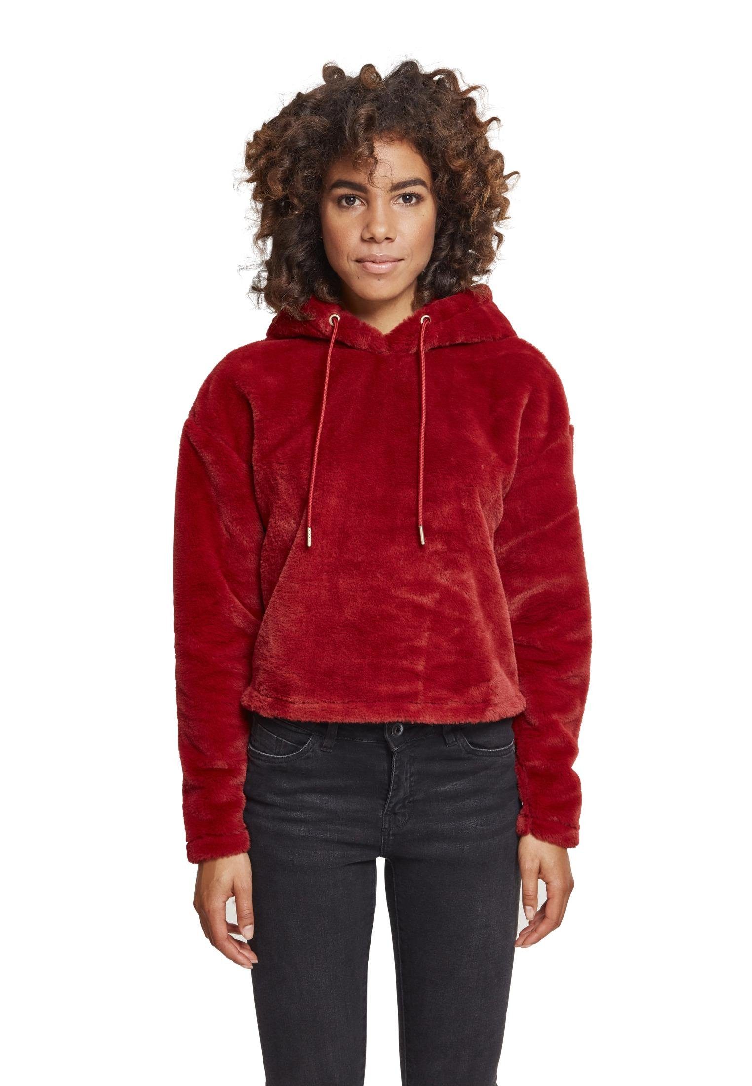 URBAN CLASSICS Hoodie TB2348 Ladies Oversize Short Teddy Hoody