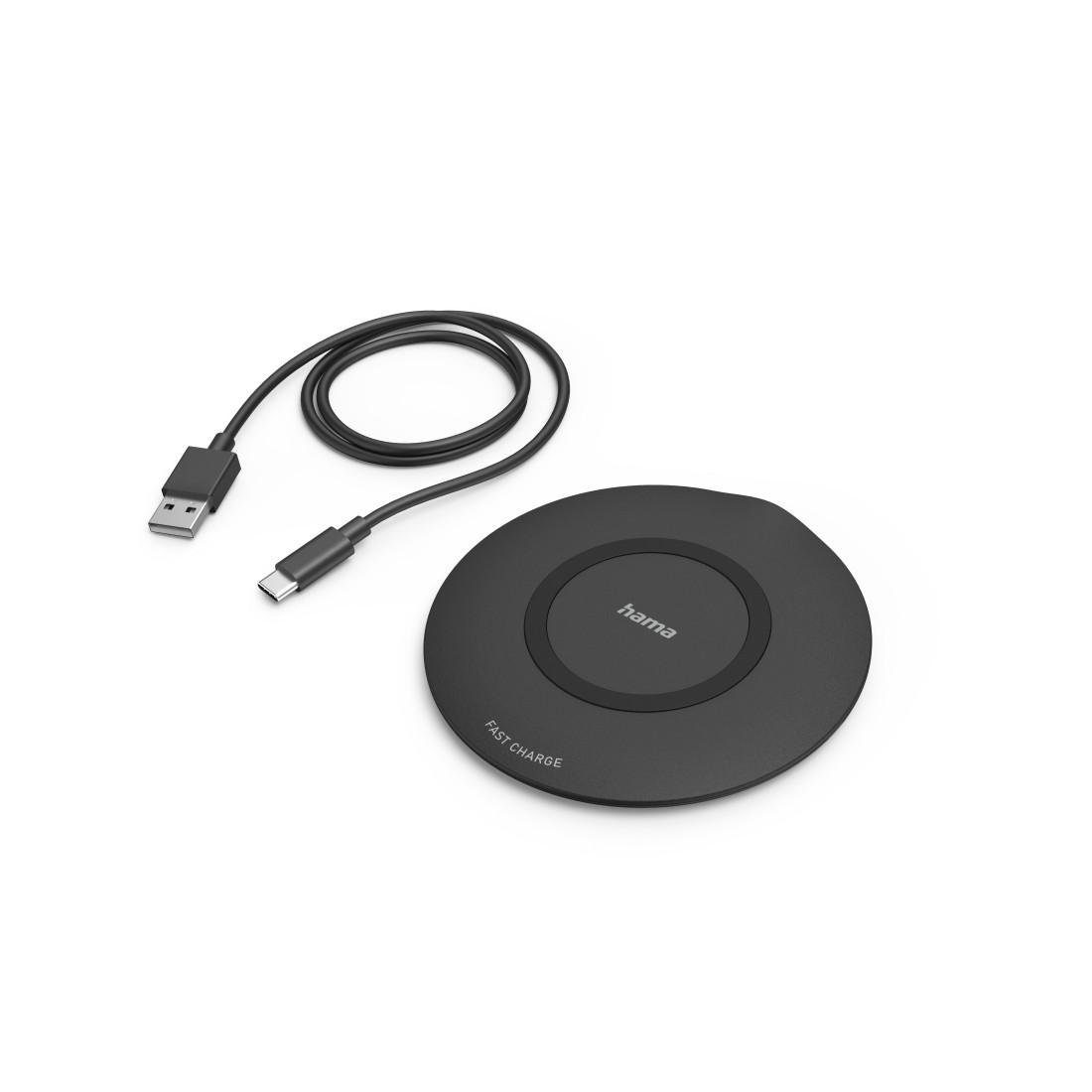 Wireless Charger "QI-FC15",15W, kabelloses Smartphone-Ladepad, Schwarz Wireless Charger