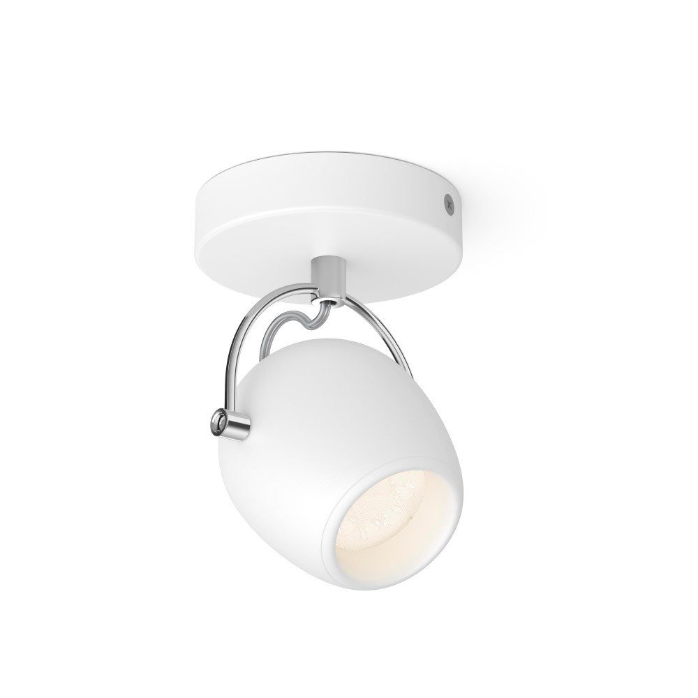 Philips Aufbauleuchte Philips LED Deckenleuchte 1 Spot Light 4,3W weiß 430lm 36° Warm 2700K, Warmweiß, 1 Spot