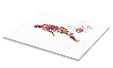 Posterlounge Acrylglasbild nobelart, Fußballspieler XX, Jugendzimmer Malerei