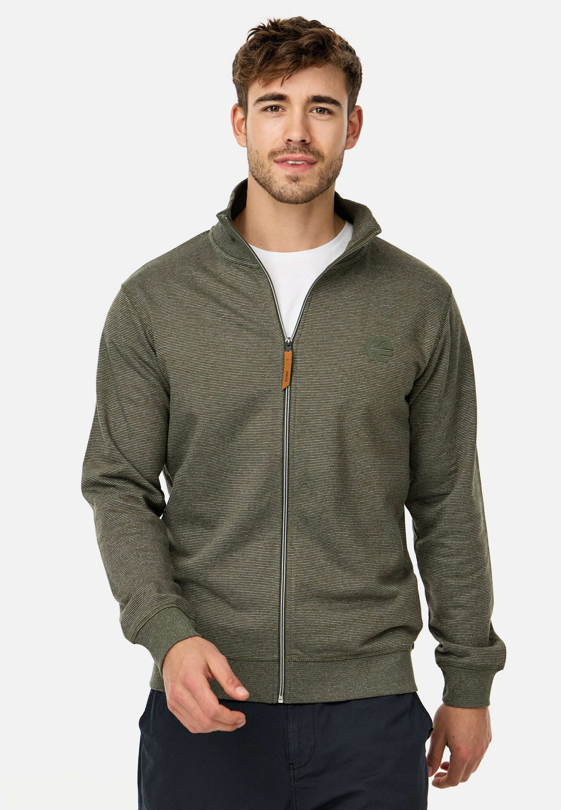 Indicode Sweatjacke Herren INYanic Herrenjacke Reißverschluss günstig online kaufen