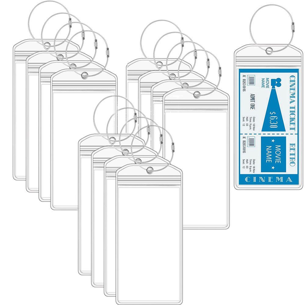 NUODWELL Taschenanhänger Kofferanhänger Gepäckanhänger,Transparente Kreuzfahrt 10 Stück