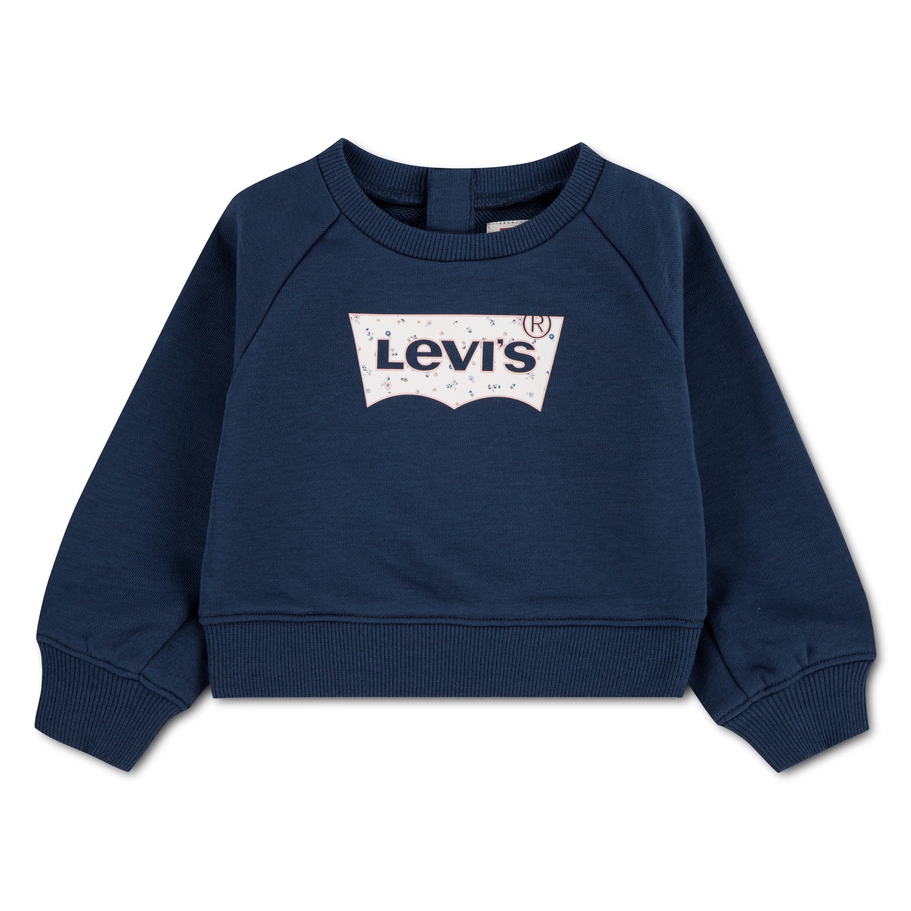 Levi's® Kids Sweatshirt LVG FLORAL BATWING CREW vorn mit Batwing-Logo mit Millefleurs-Print